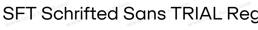 SFT Schrifted Sans TRIAL Regular Co字体转换